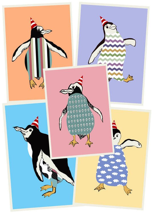 Penguin cards Set