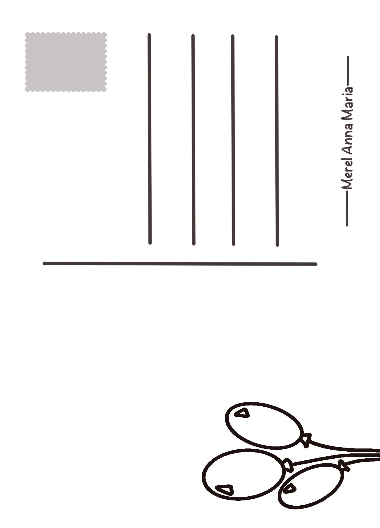 Penguin card Yellow